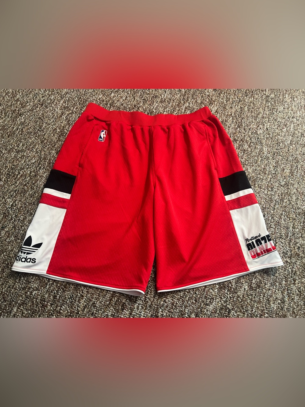 Portland Trailblazers Men’s Vintage Adidas NBA Basketball Shorts Size XL